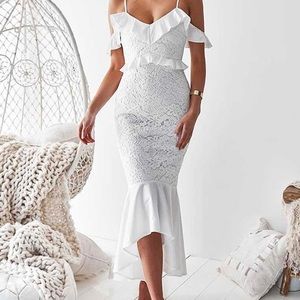Australian boutique white lace dress 💕